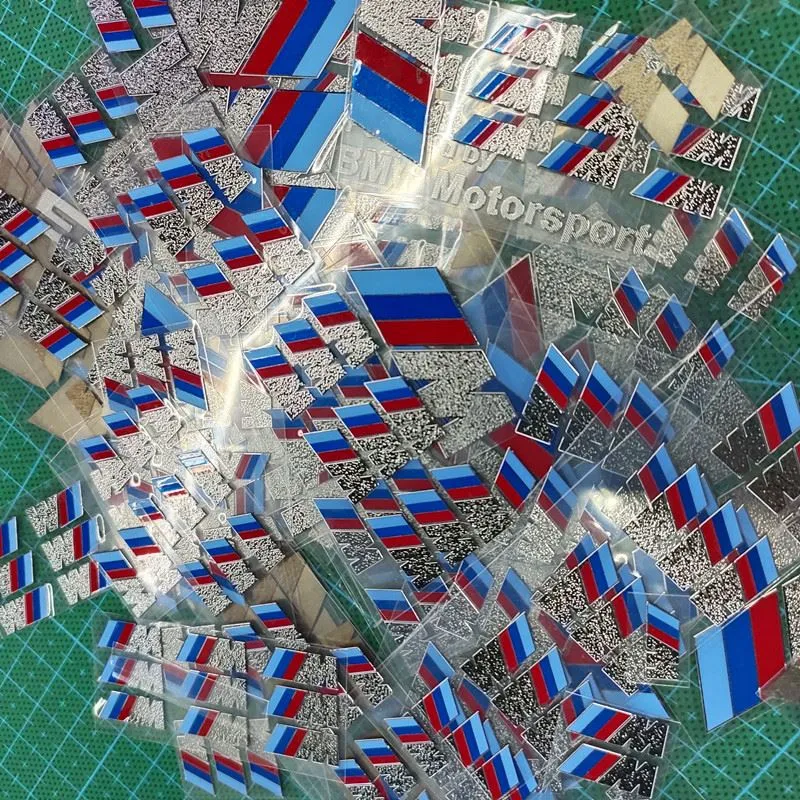 multi color electroplated sticker